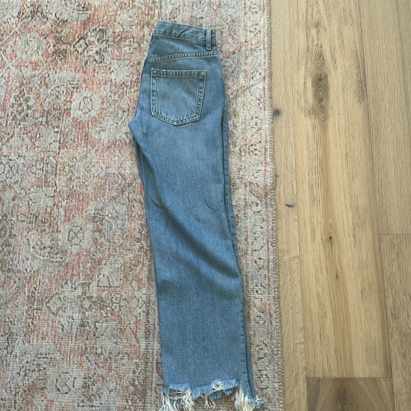 FREE PEOPLE ripped mid waist jeans - Picture 7 of 11